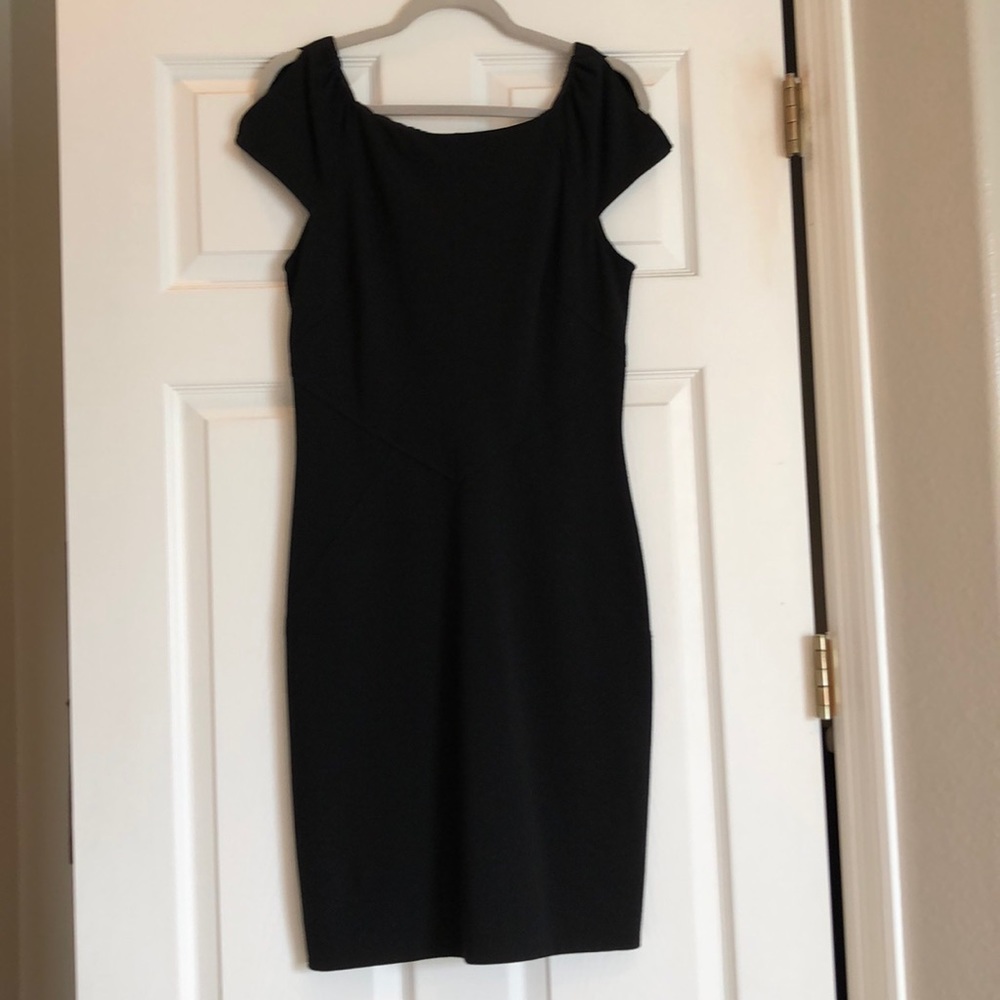 Diane Von Furstenburg black dress.